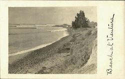 Beach At Ventura Postcard