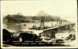 Completed Carquinez Bridge Postcard