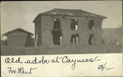 Old Adobe At Cayucos Postcard