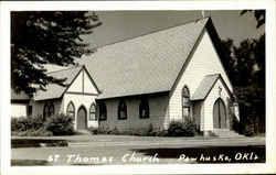 St. Thomas Church Pawhuska, OK Postcard Postcard