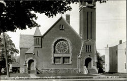 First Baptist Church Warsaw, NY Postcard Postcard