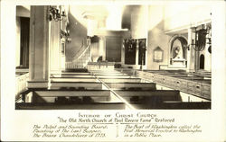 Interior Of Christ Church Postcard