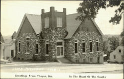 Greetings From Thayer Postcard