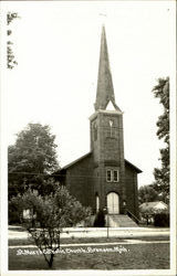 St. Mary's Catholic Church Bronson, MI Postcard Postcard