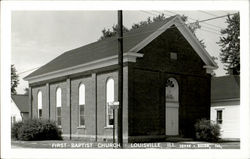 First Baptist Church Louisville, IL Postcard Postcard