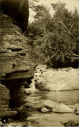 River Scene Bristol, VT Postcard Postcard