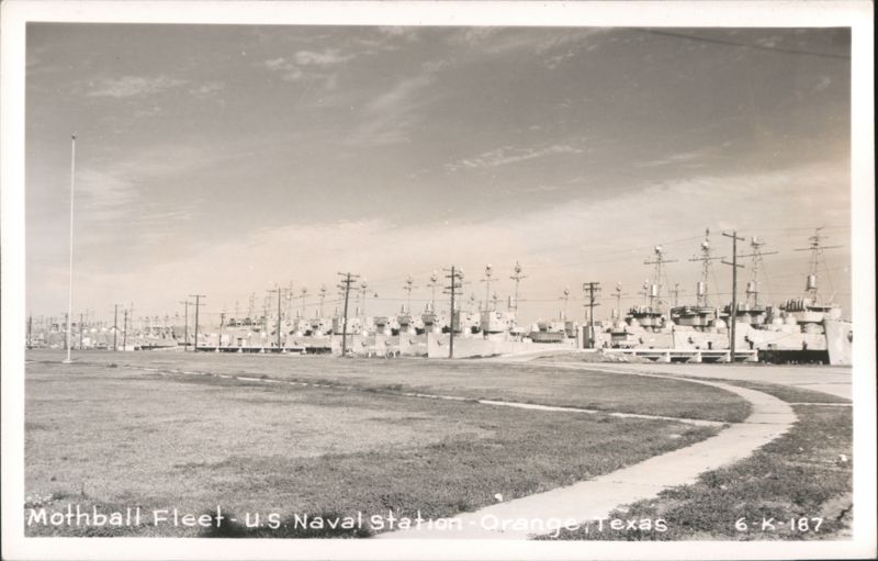 Mothball Fleet at U.S. Naval Station, Orange, Texas