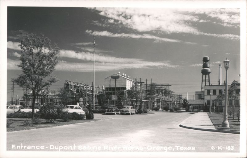Dupont Sabine River Works Entrance, Industrial Buildings Orange Texas