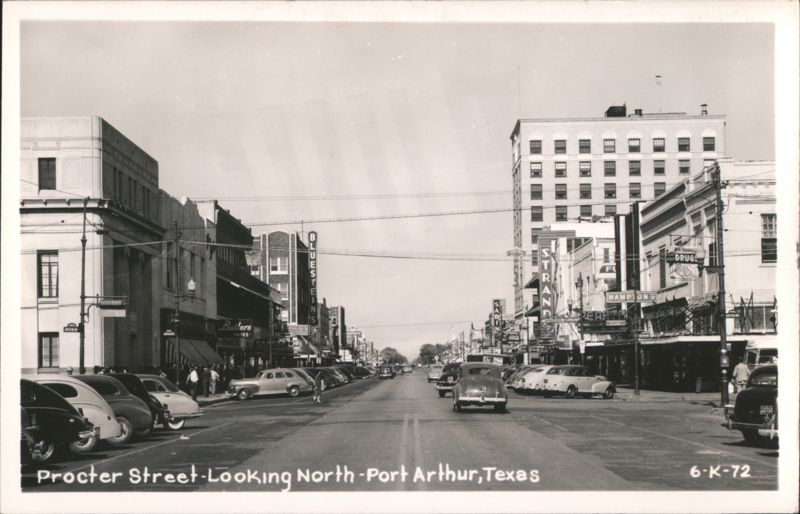 Procter Street Looking North Port Arthur Texas
