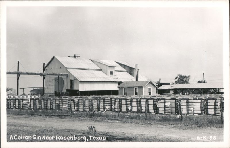 A Cotton Gin Near Rosenberg, Texas