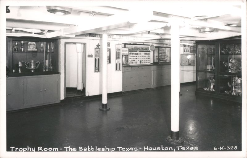 Trophy Room - The Battleship USS Texas Houston