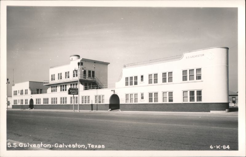 S.S. Galveston Tourist Court, Ship-Shaped Building Texas