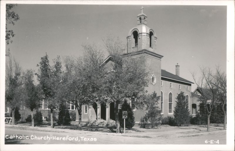 Catholic Church with Bell Tower, Hereford Texas