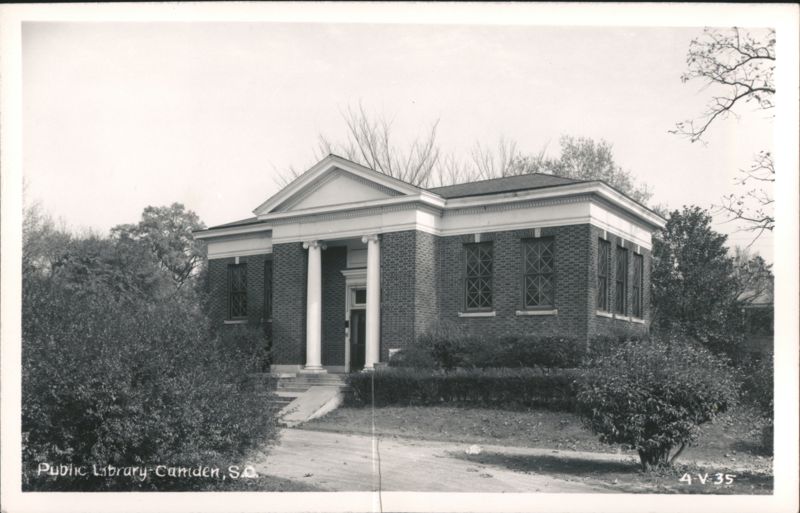 Public Library Building with Classical Facade Camden South Carolina