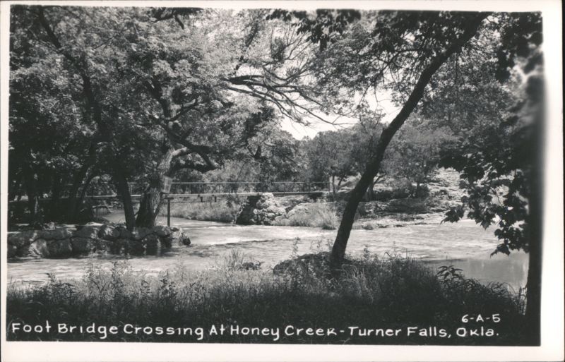 Foot Bridge Crossing at Honey Creek - Turner Falls Davis Oklahoma