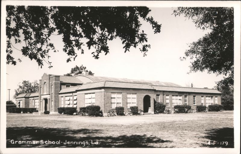 Grammar School building exterior view Jennings Louisiana