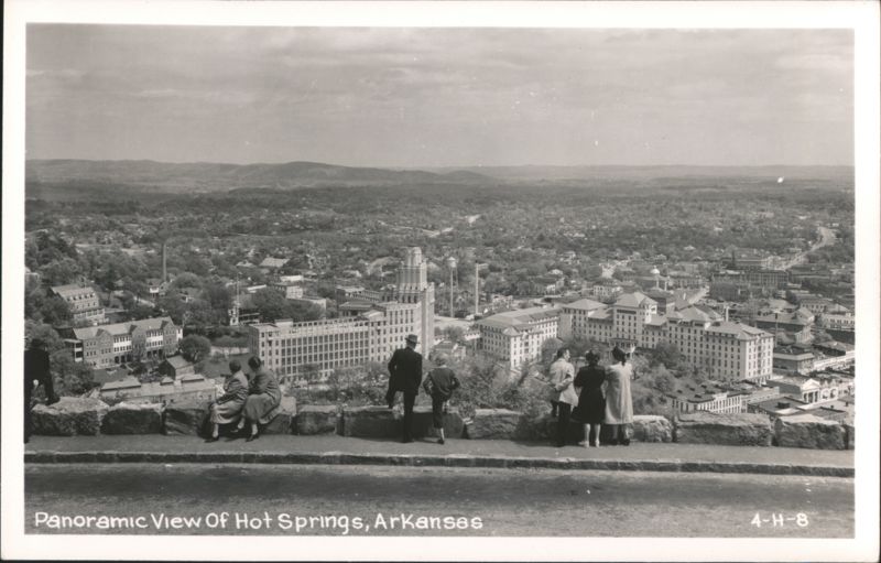 Panoramic View of Hot Springs, Arkansas Cityscape
