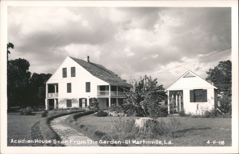 Acadian House Seen From The Garden Saint Martinville Louisiana