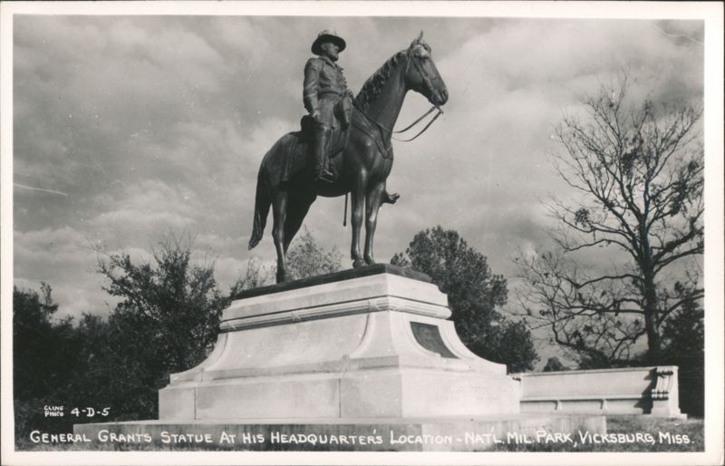 General Grant's Statue at Headquarters, Vicksburg National Military Park Mississippi