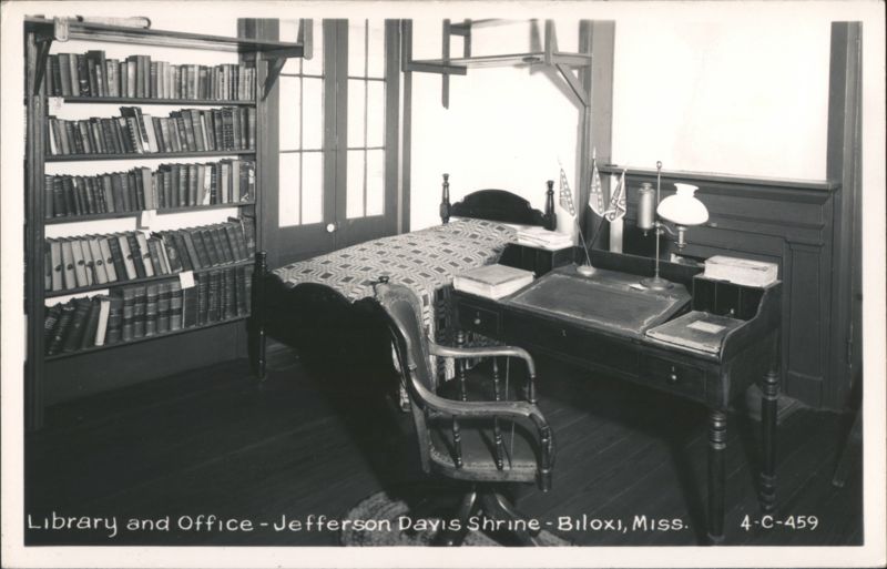 Library and Office - Jefferson Davis Shrine Biloxi Mississippi