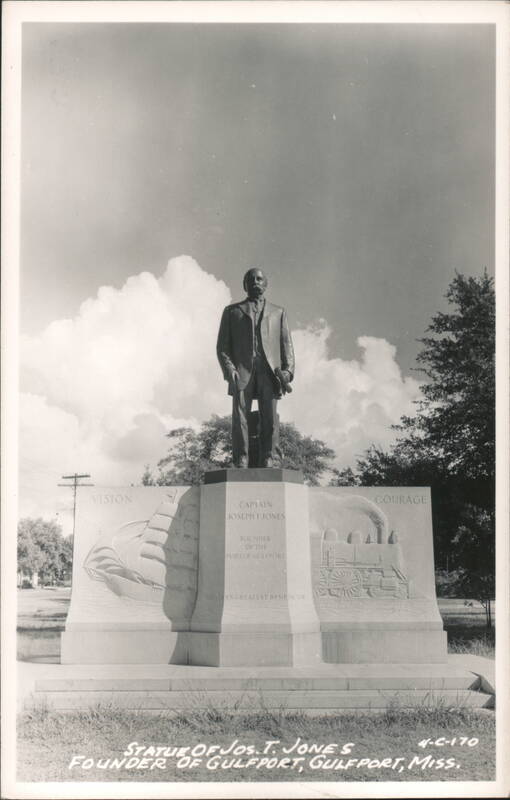 Statue of Jos. T. Jones, Founder of Gulfport Mississippi