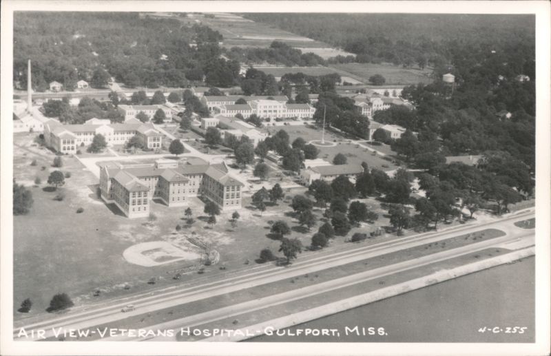 Aerial View of Veterans Hospital Campus Gulfport Mississippi
