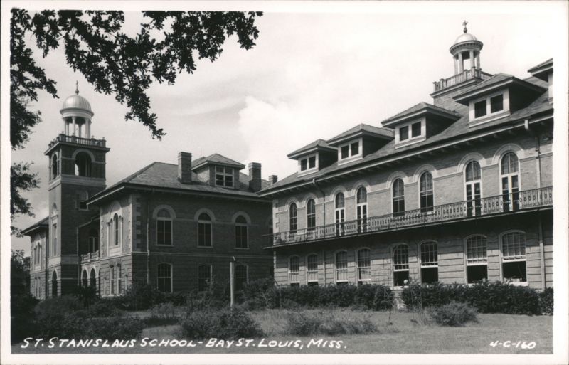 St. Stanislaus School with Tower, Bay St. Louis Bay Saint Louis Mississippi
