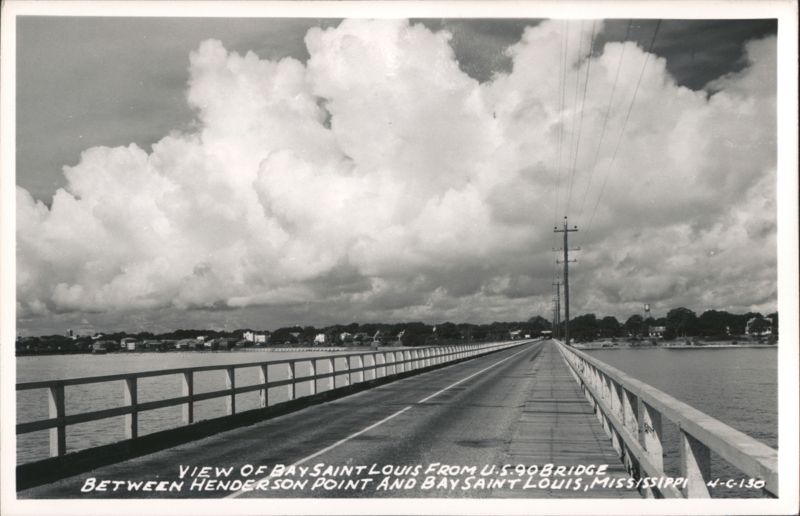 View of Bay Saint Louis from U.S. 90 Bridge Mississippi