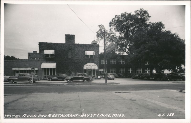 Hotel Reed and Restaurant with Vintage Cars, Bay St. Louis Bay Saint Louis Mississippi