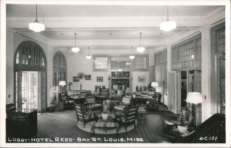 Lobby of Hotel Reed, Bay St. Louis Bay Saint Louis Mississippi