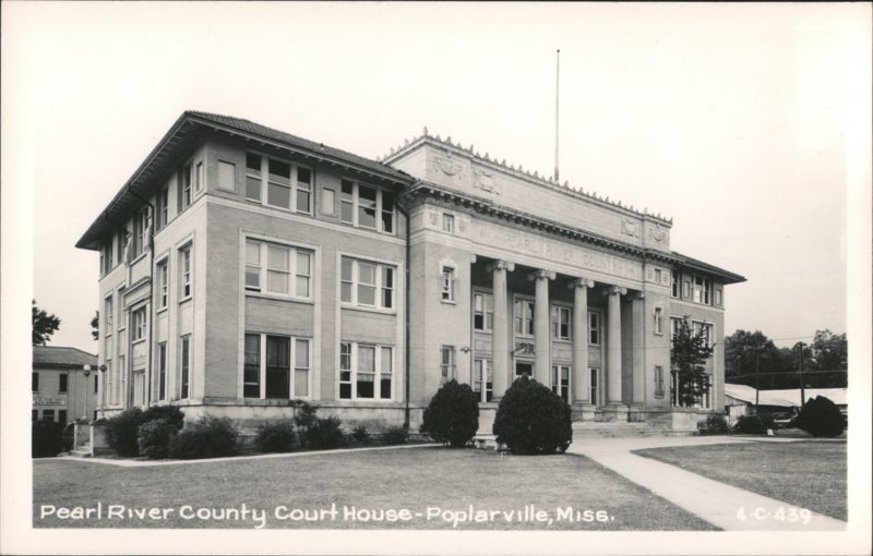 Pearl River County Court House Poplarville Mississippi