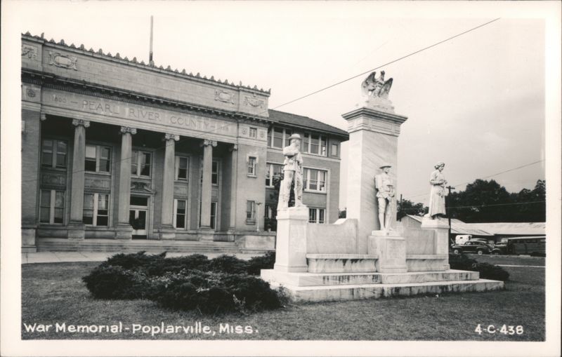 Pearl River County Courthouse and War Memorial Poplarville Mississippi