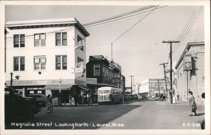 Magnolia Street Looking North Laurel Mississippi
