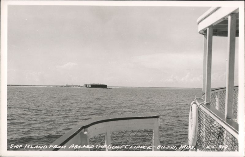 Ship Island from Aboard The Gulfclipper Biloxi Mississippi