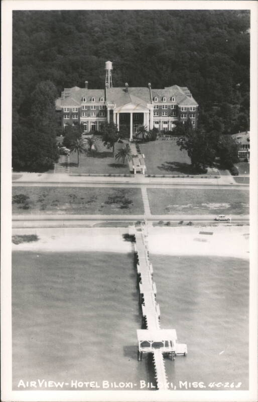 Air View - Hotel Biloxi with Pier on the Mississippi Coast