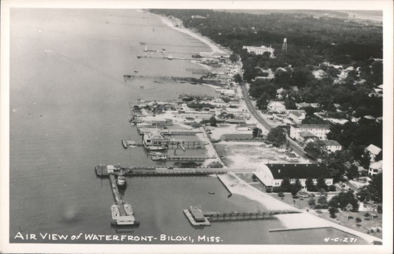 Air View of Waterfront Biloxi Mississippi
