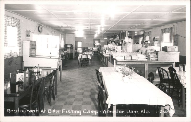 Restaurant At B & H Fishing Camp - Wheeler Dam, Ala. Rogersville Alabama