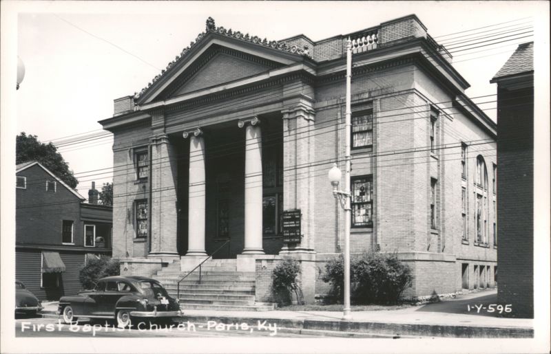 First Baptist Church with Car, Paris, KY Kentucky