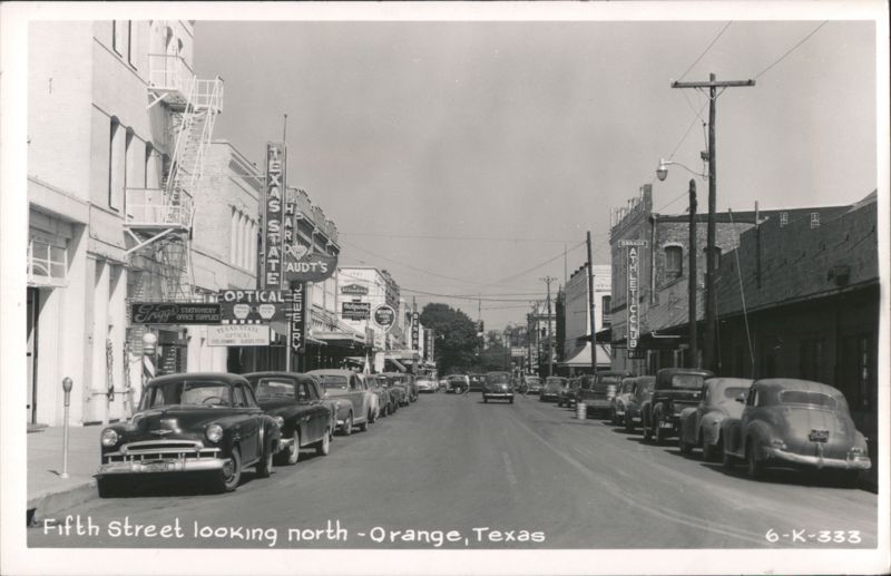 Fifth Street looking north, Orange, Texas
