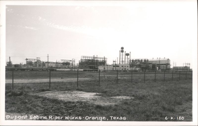 Dupont Sabine River Works Industrial Complex View Orange Texas