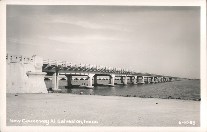 New Causeway At Galveston Texas