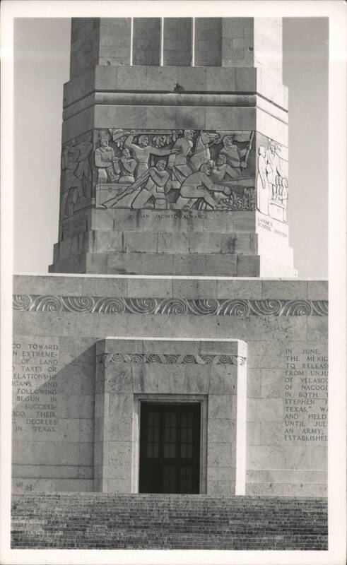 San Jacinto Monument Relief Carvings and Historical Inscriptions Houston Texas