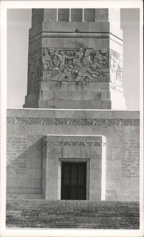 San Jacinto Monument Bas-Reliefs and Entrance Patriotic
