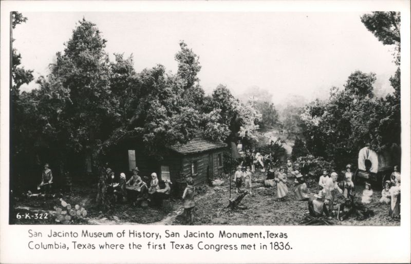 First Texas Congress meeting in 1836 at San Jacinto Museum of History West Columbia