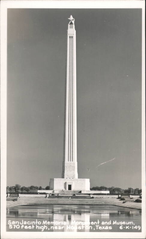 San Jacinto Memorial Monument and Museum, 570 feet high Houston Texas