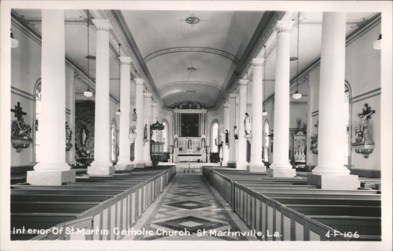 Interior Of St Martin Catholic Church Saint Martinville Louisiana