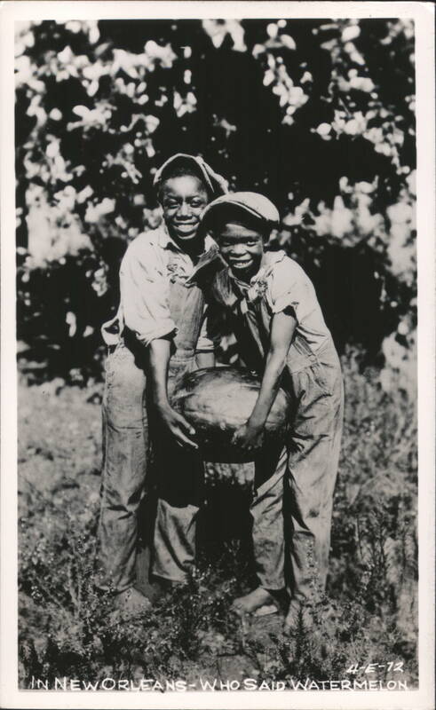 Boys Holding Watermelon, New Orleans Louisiana