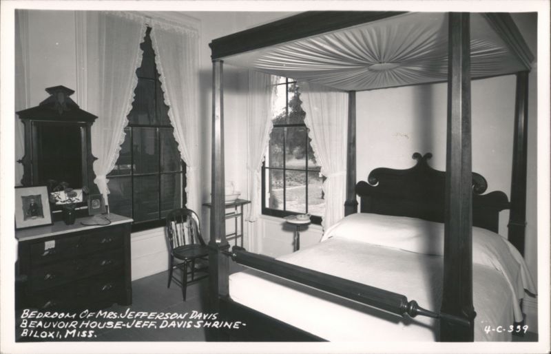 Bedroom of Mrs. Jefferson Davis, Beauvoir House, Jeff. Davis Shrine Biloxi Mississippi