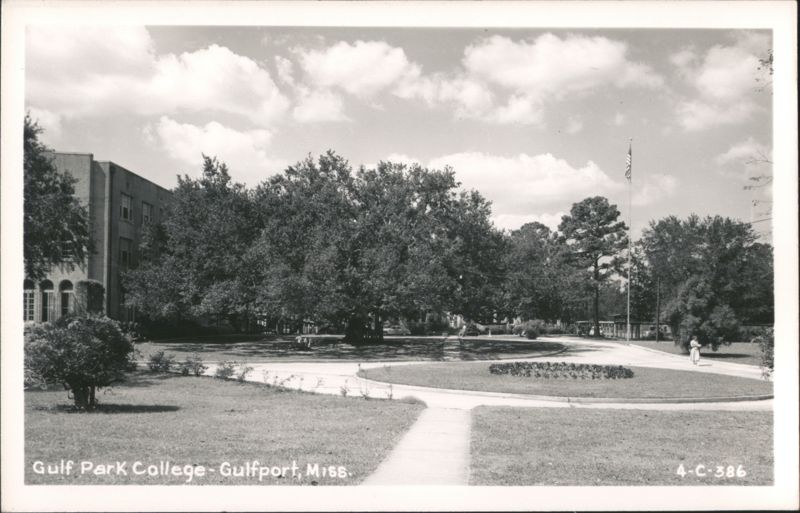 Gulf Park College Campus with Main Building and Landscaped Grounds Gulfport Mississippi