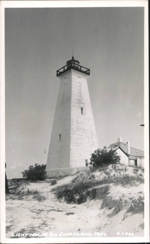 Lighthouse on Ship Island Mississippi